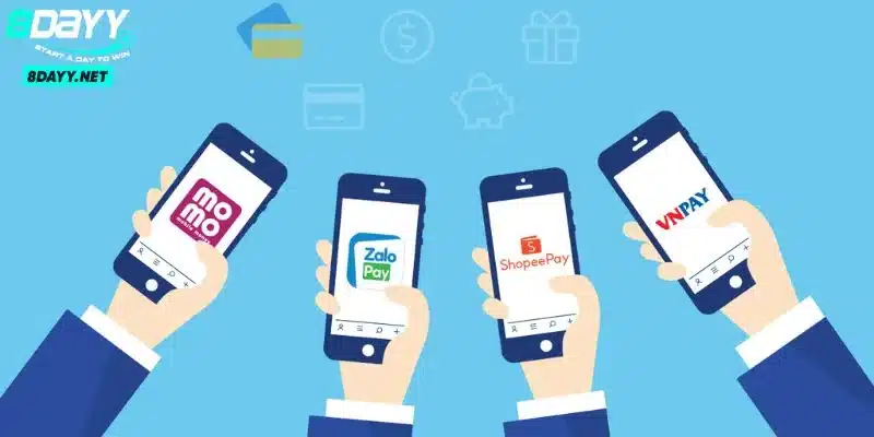Nhà cái cung cấp nhiều hình thức ví điện tử phổ biến hiện nay